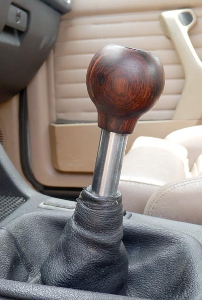 Wood Gloss Walnut Gear Stick Knob Shift Car Van Manual Leaver Shifter Stick 